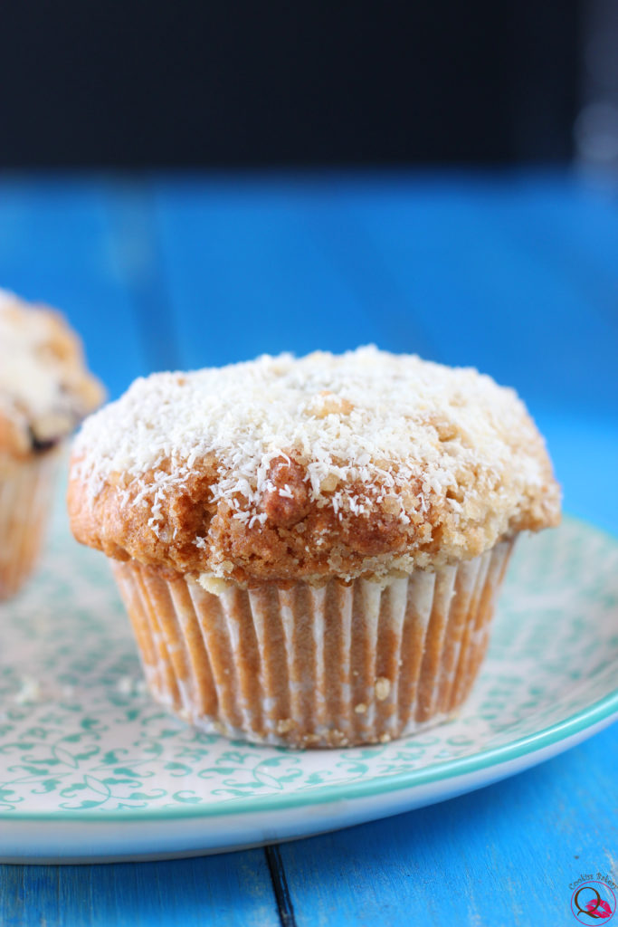 Muffins al cocco e cioccolato senza zucchero