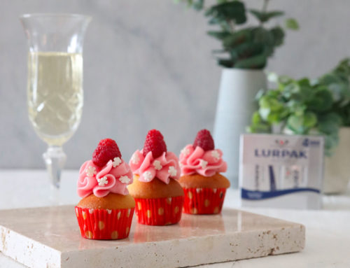 Mini cupcakes lampone e champagne